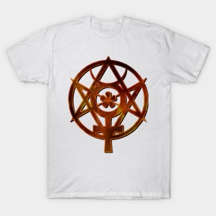 Unicursal Hexagram And Mercury. T-Shirt